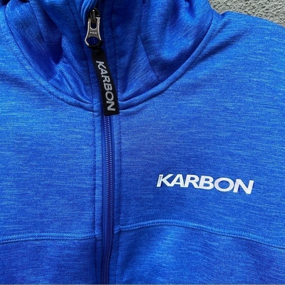 Karbon Full Zip Hoodie Fleece Lined Jacket | Size Medium - Picture 3 of 7